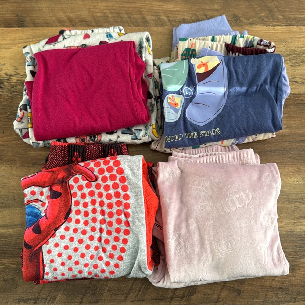 Winter pajama bundle. Size 8